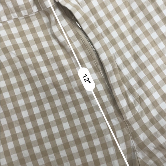 Urban outfitters tan white gingham pants - Picture 4 of 5